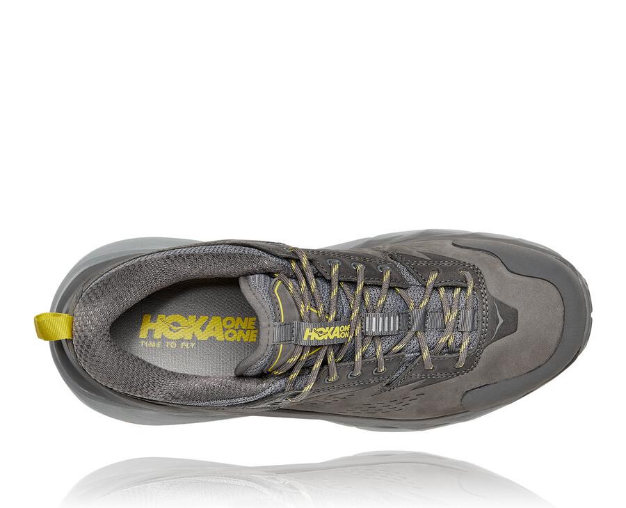 Hoka Australia One One Kaha Low GORE-TEX - Mens Trail Shoes Grey - CROFD-3419